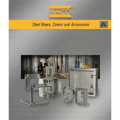 raco steel box with bracket|raco boxes specification sheets.